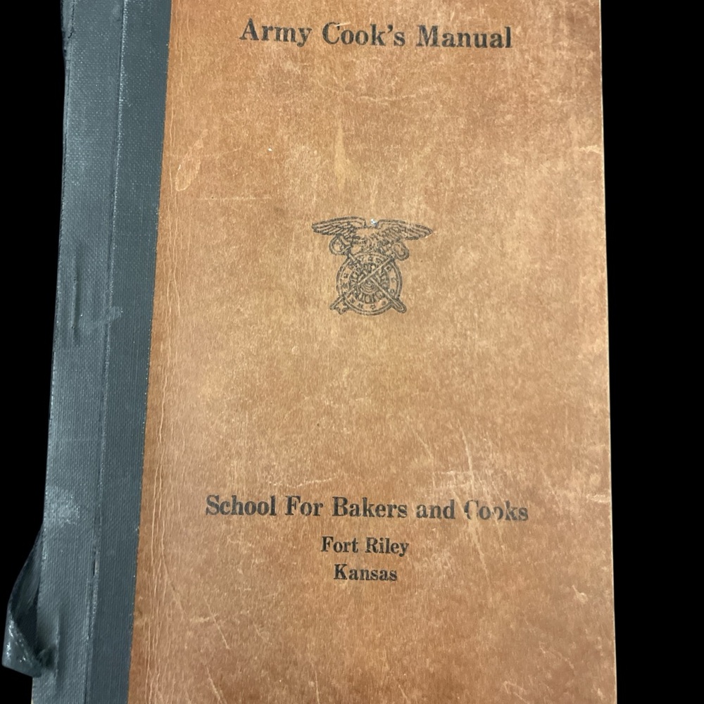U.S. Army Brown and Black Army Cook's Manual -